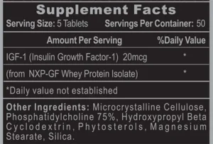 Hi-Tech Pharmaceuticals Pro IGF-1 250 Tabletten facts